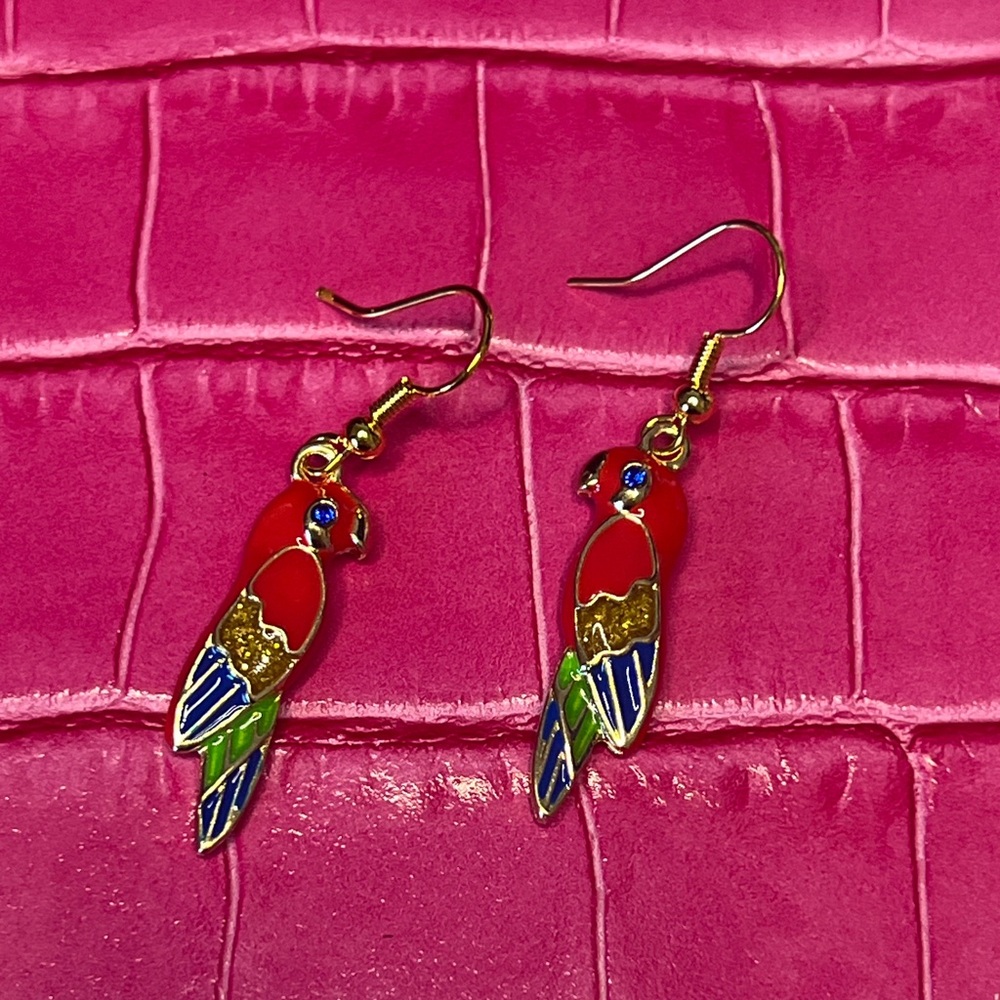 Colorful Parrot Earrings